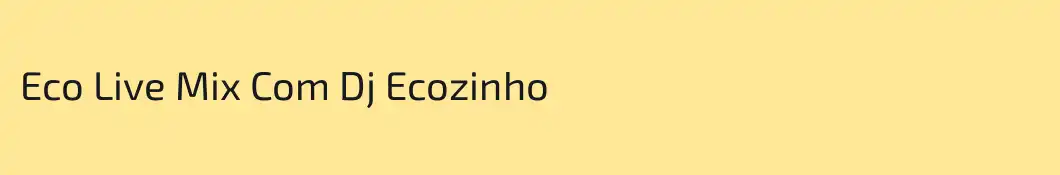 Eco Live Mix Com Dj Ecozinho